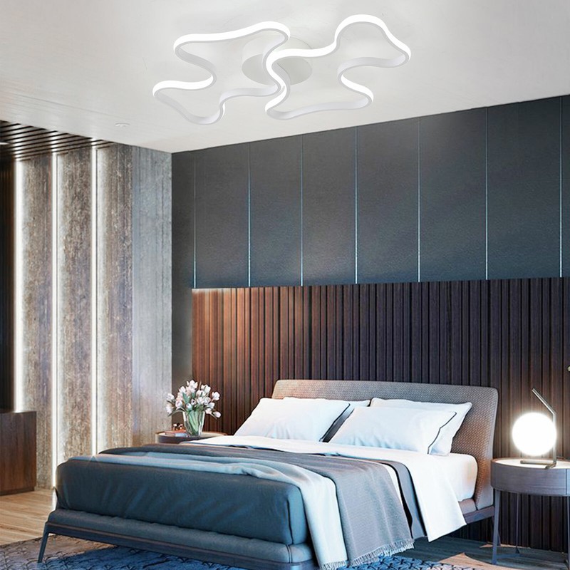 Ceiling Light Modern Cloud Style Flush Mounted LED Lamp for Indoor Decoration US gallery