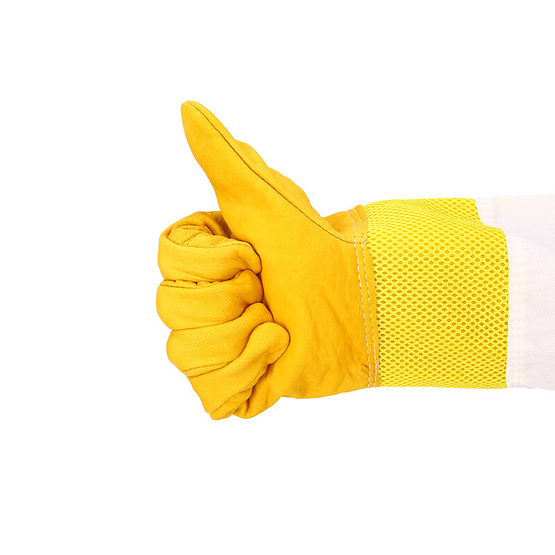 Breathable Bee Beekeeper Gloves Sheepskin Gloves Ventilated Mesh Beekeeping gallery