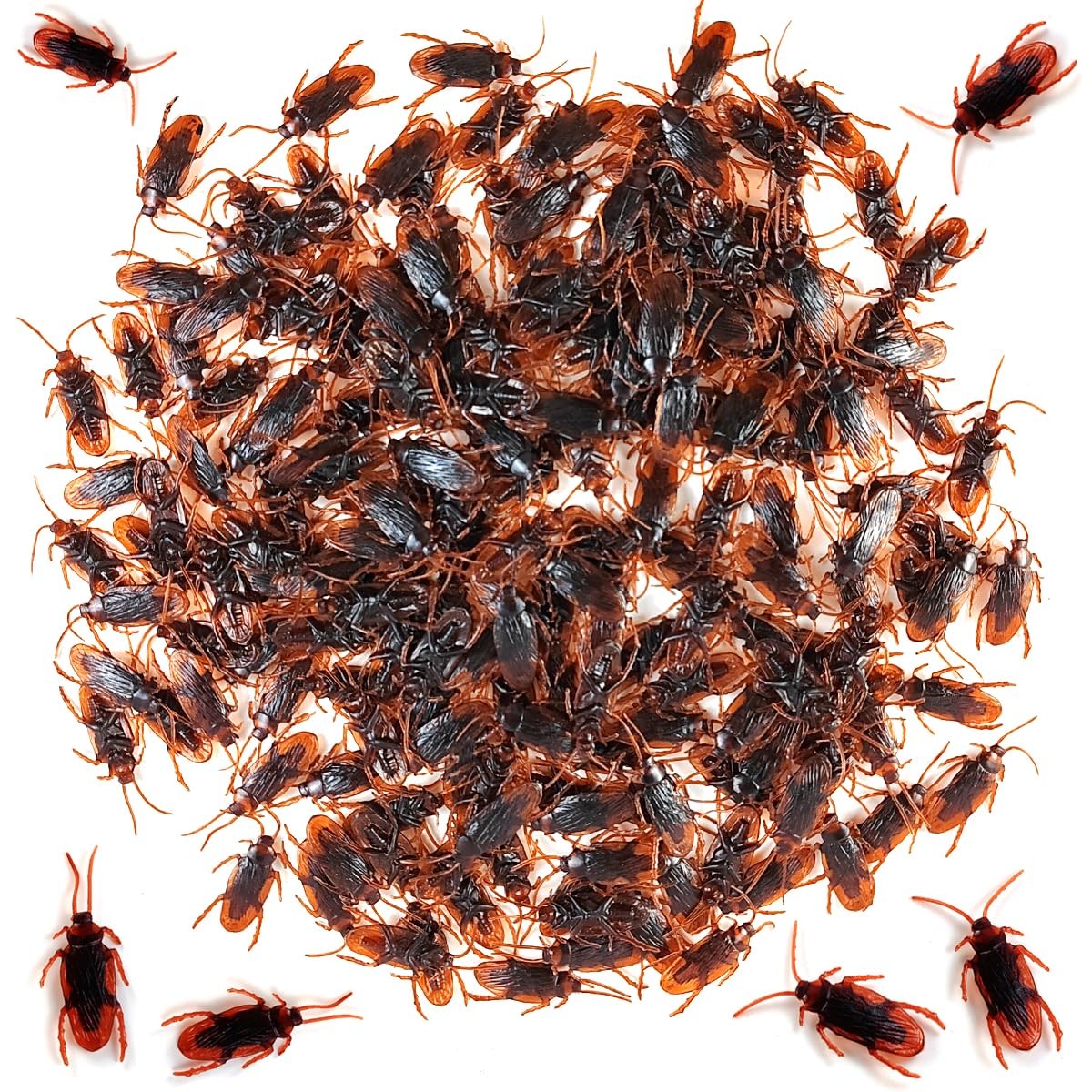 200PCS Realistic Fake Roaches Rubber Prank Toy Halloween Party Joke Gag Adult Ki gallery