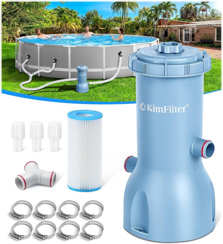 Pro Series 1000 GPH Pool Filter Pump - Blue gallery