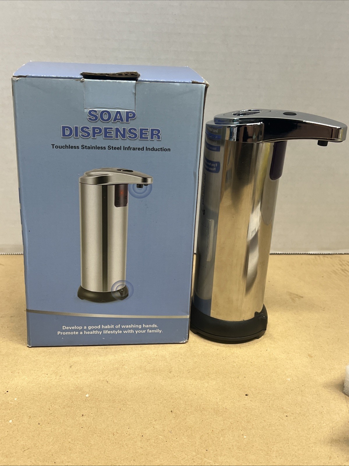 280ML Touch-Free Automatic IR Sensor Stainless Steel Liquid Soap Pump Dispenser gallery