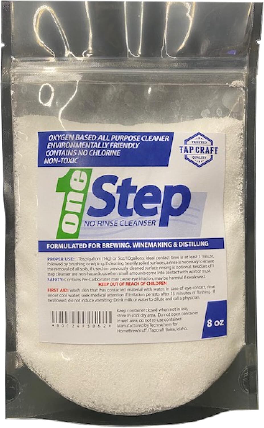 One Step 8oz No Rinse Cleaner - For Home Brewing Beer and Wine Making gallery