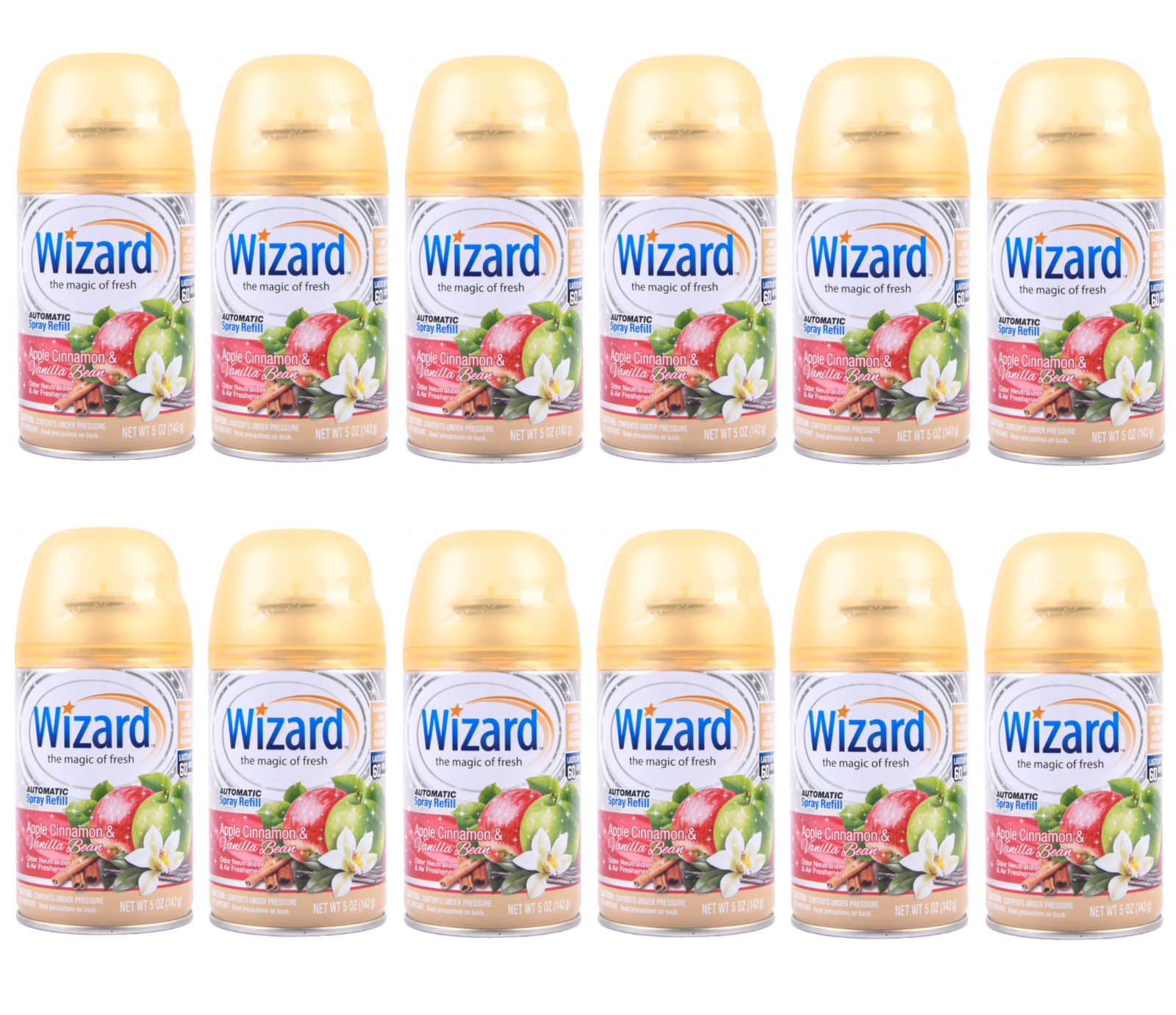 12 Wizard Automatic Spray Refills Apple Cinnamon & Vanilla Bean 5 oz (See Note) gallery