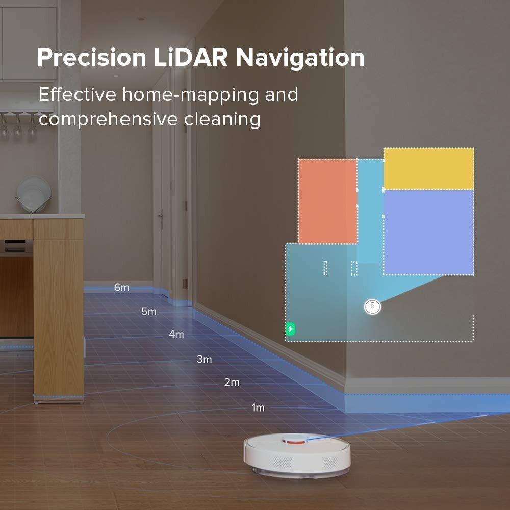 Roborock S6 Pure Robot Vacuum and Mop Multi-Floor Mapping Lidar Navigation -... gallery