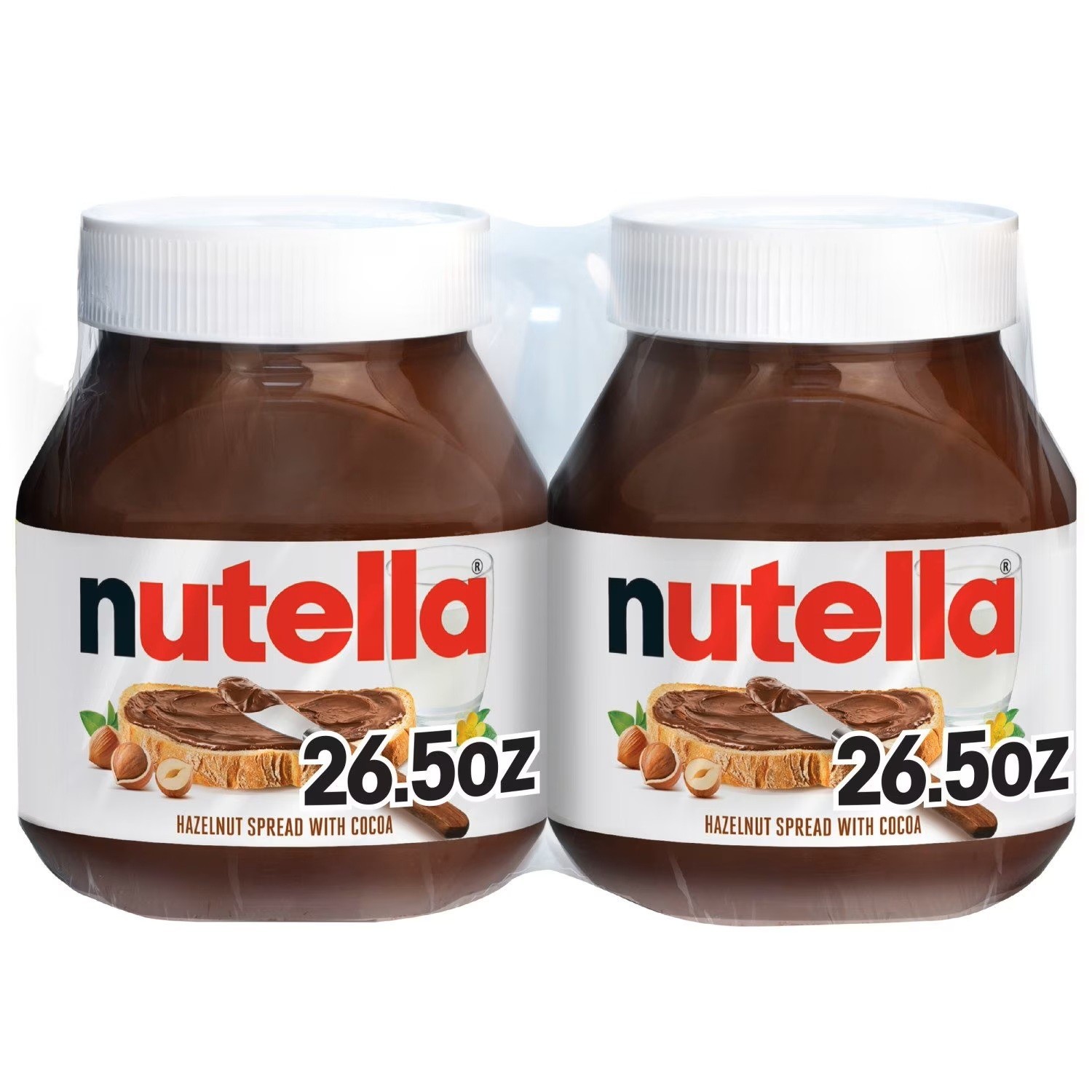2 PACK - Nutella Hazelnut Spread With Cocoa, 26.5 oz Great Price Free Shipping gallery