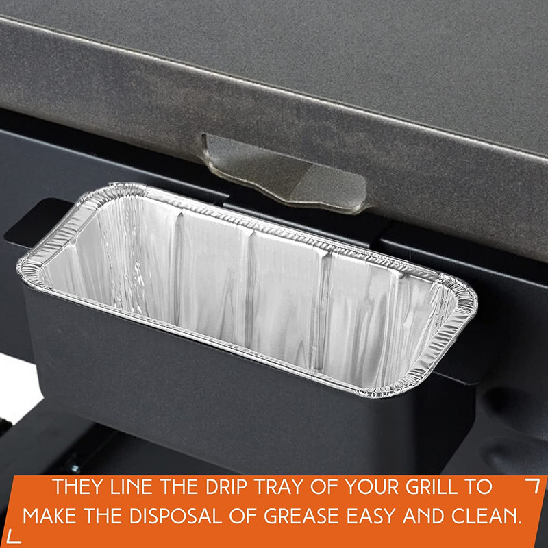 30-Pack Blackstone Griddle Accessories Drip Pan Liners, Aluminum Foil Pan Dispos gallery