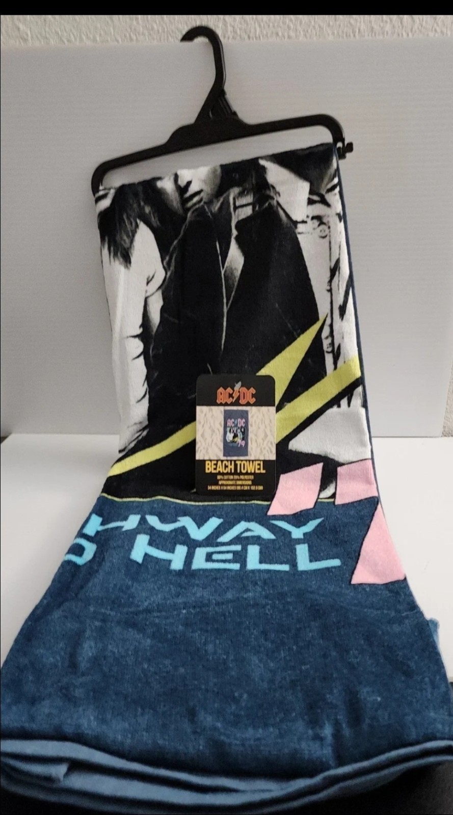 AC/DC Highway To Hell NEW Large Beach Towel 34" X 64" Inches. gallery