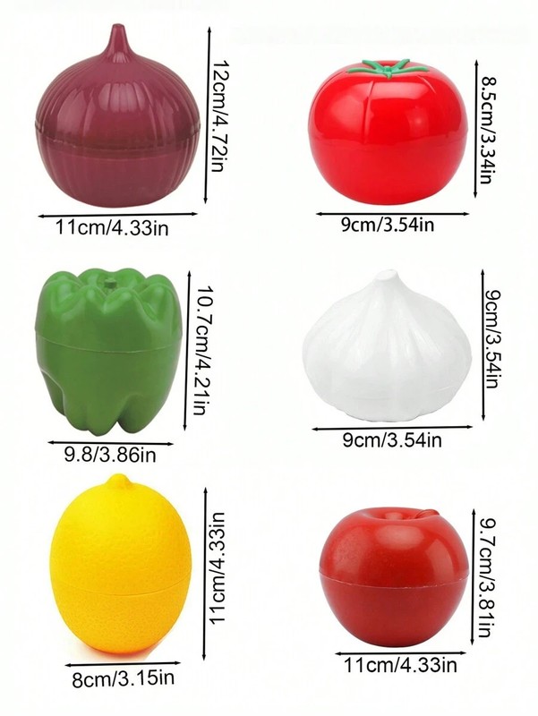 Reusable Fruit Vegetable Storage Container Lemon Onion Keeper Box gallery