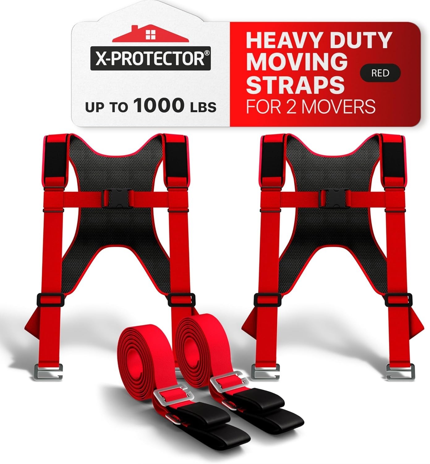 Moving Straps - 2 Pairs - Lifting Straps for 2 Movers - Move Furniture Easily... gallery
