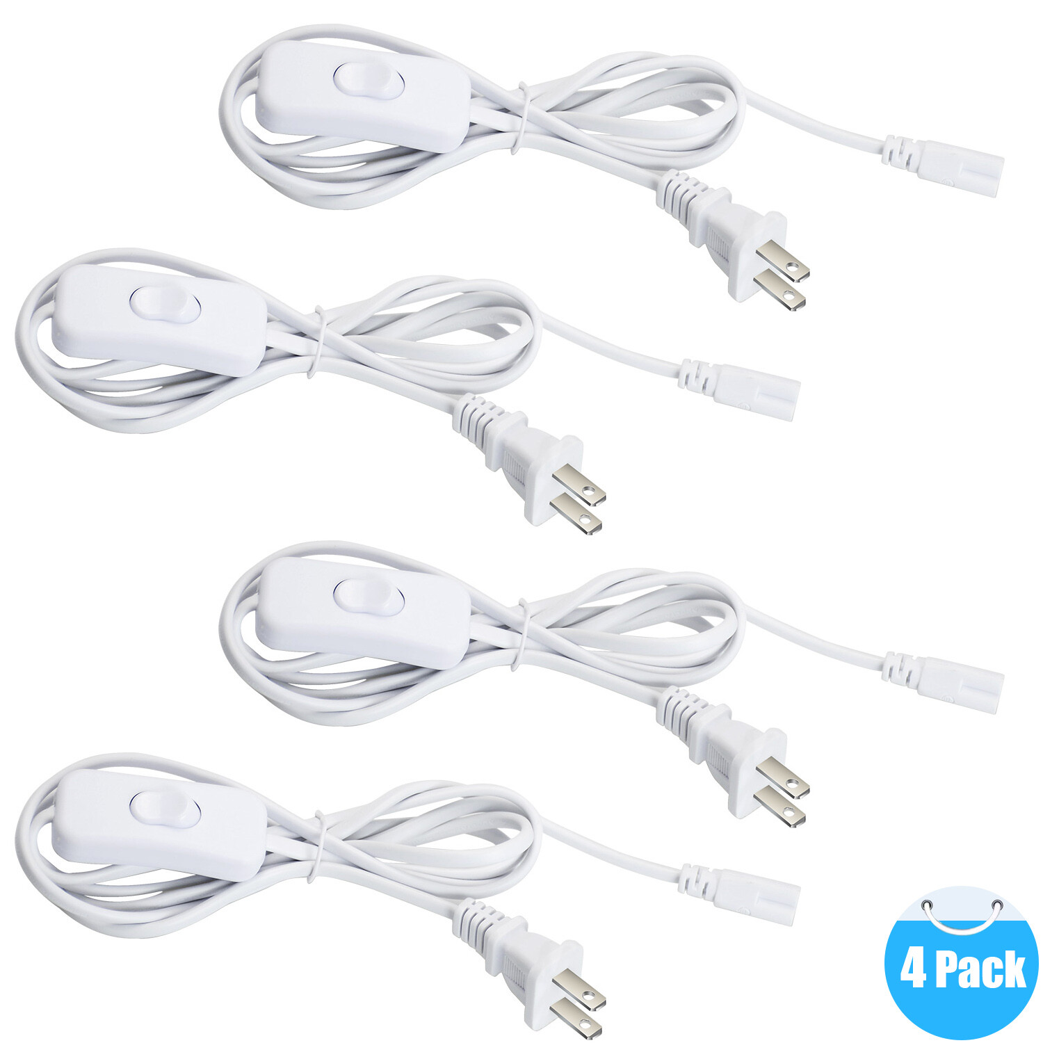 4FT 6FT Power Cord Cables US Plug for T5 T8 8FT LED Tube Light Ceiling Fixtures gallery
