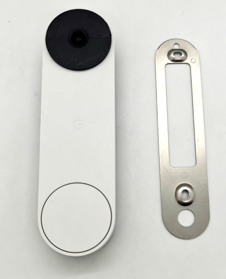 Google Nest Doorbell (Battery) - Snow - Unit & Mount ONLY - Read Description gallery