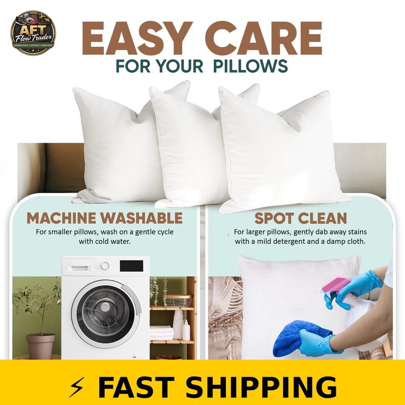 Pillowflex Synthetic Down Pillow Insert - 21x21 Ultra Soft gallery