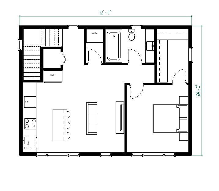 2 Story Garage Apartment Plans-Detached Garage Blueprints with Living Space gallery