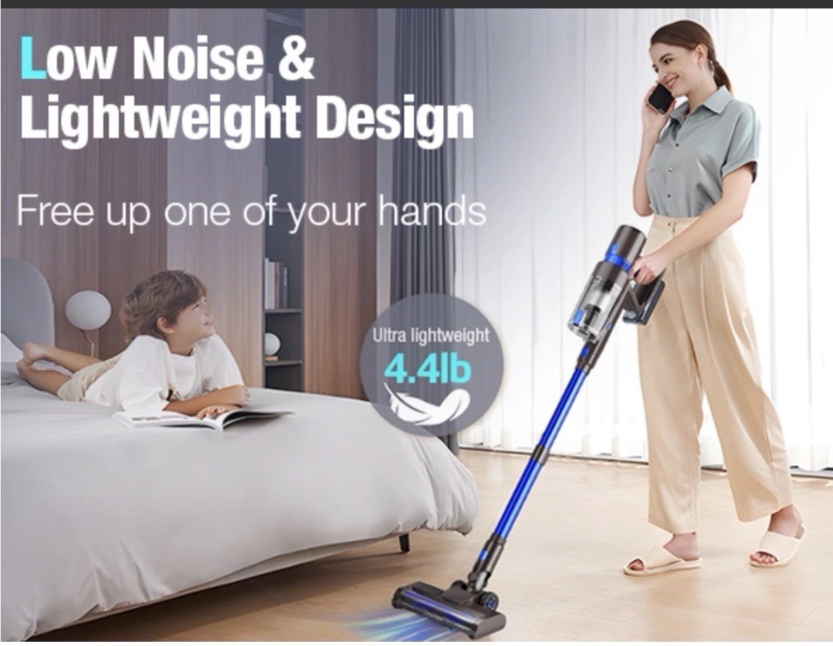 Cordless Vacuum Cleaner 45KPA Powerful Stick Vacuum for Pet Hair Carpet Floor gallery