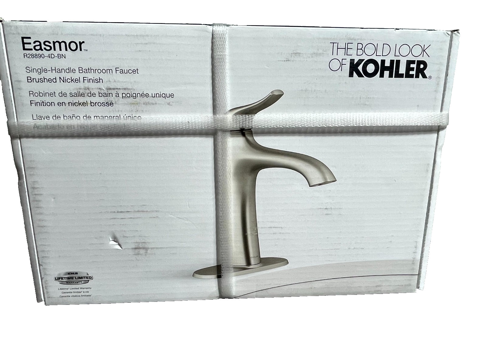Kohler Easmor Single-Handle Single Hole Bathroom Faucet Vibrant Brushed Nickel gallery