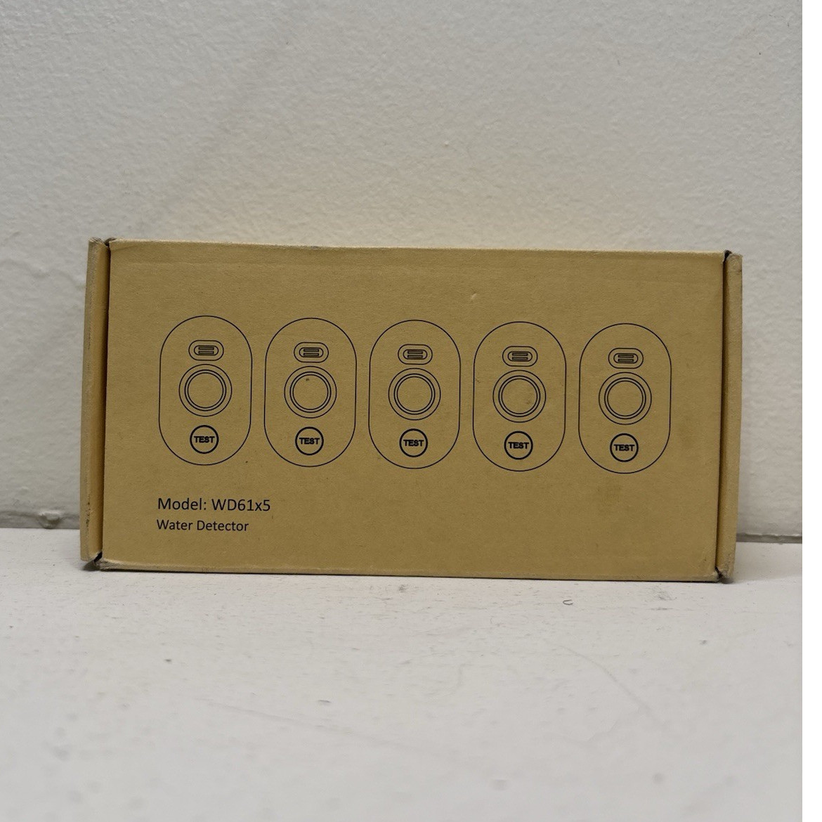 WD61x5 Water Detector Alarm Set 5 Pack White Waterproof 100dB Battery Powered gallery
