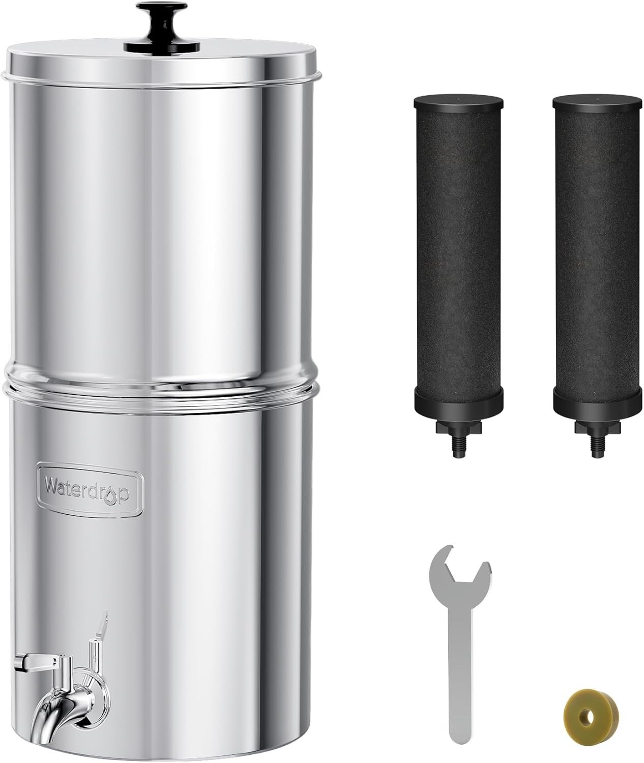 Waterdrop 1.5 Gallon Countertop Water Filtration System, for Home, Travel gallery