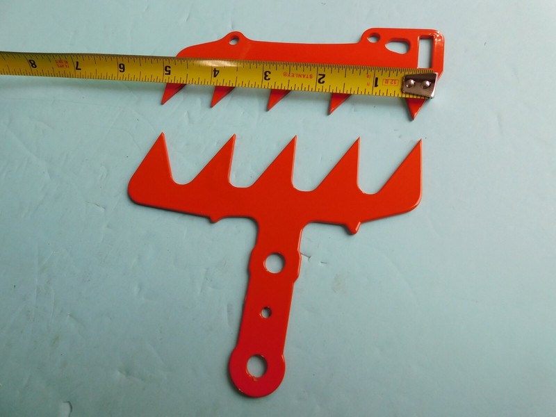 CUSTOM LARGE DOG SPIKE SET FOR YOUR ECHO CS-590 CHAINSAWS - POWDER COATED ORANGE gallery