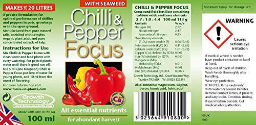 Chili Focus Liquid Fertilizer Balanced Nutrient Solution for Peppers 100ml to 5L gallery