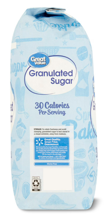 Great Value Pure Granulated Sugar, 10lb free and fast Shipping gallery