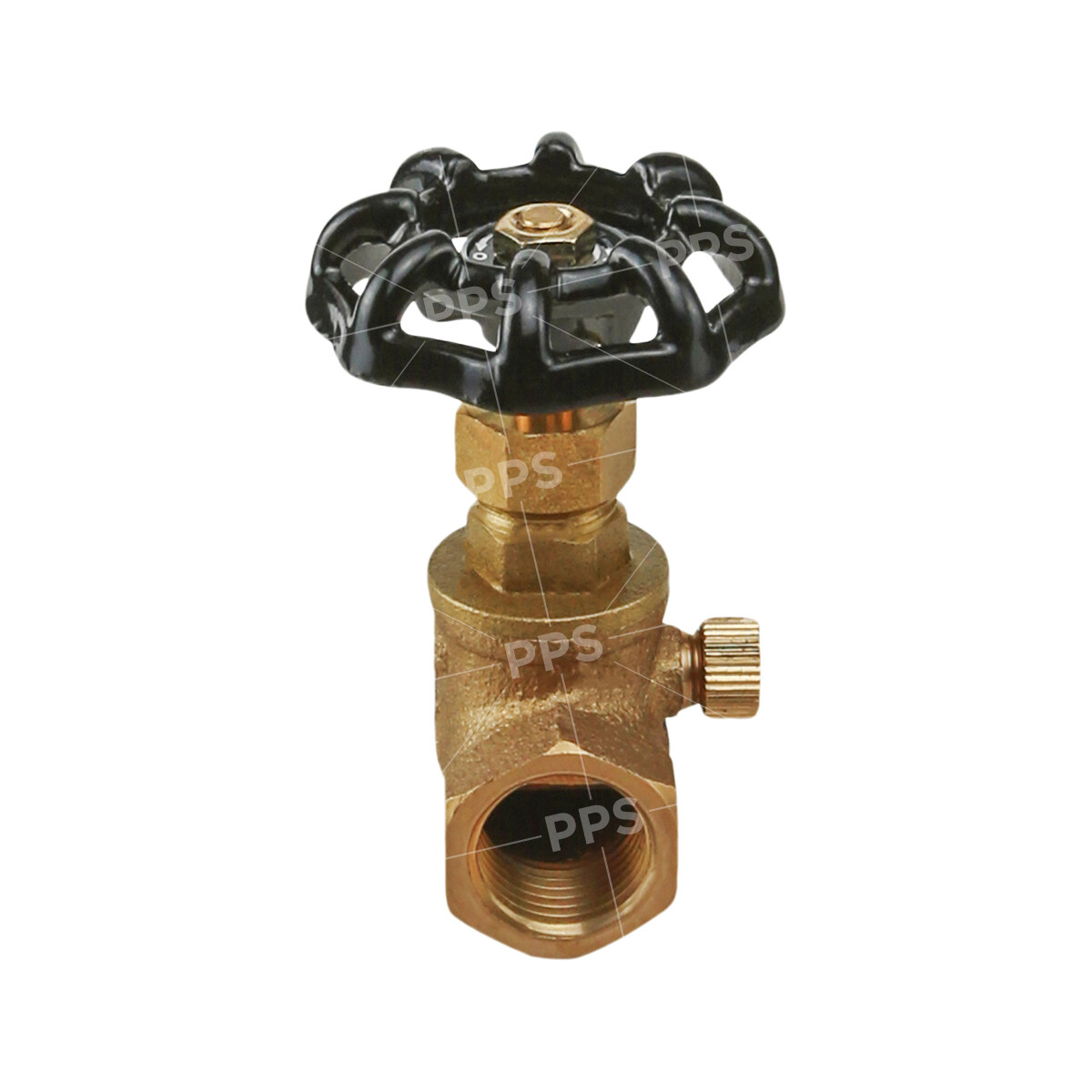 Midline Valve Stop Valve with Drain, Lead Free, FIP Connections, Brass (5 PK) gallery