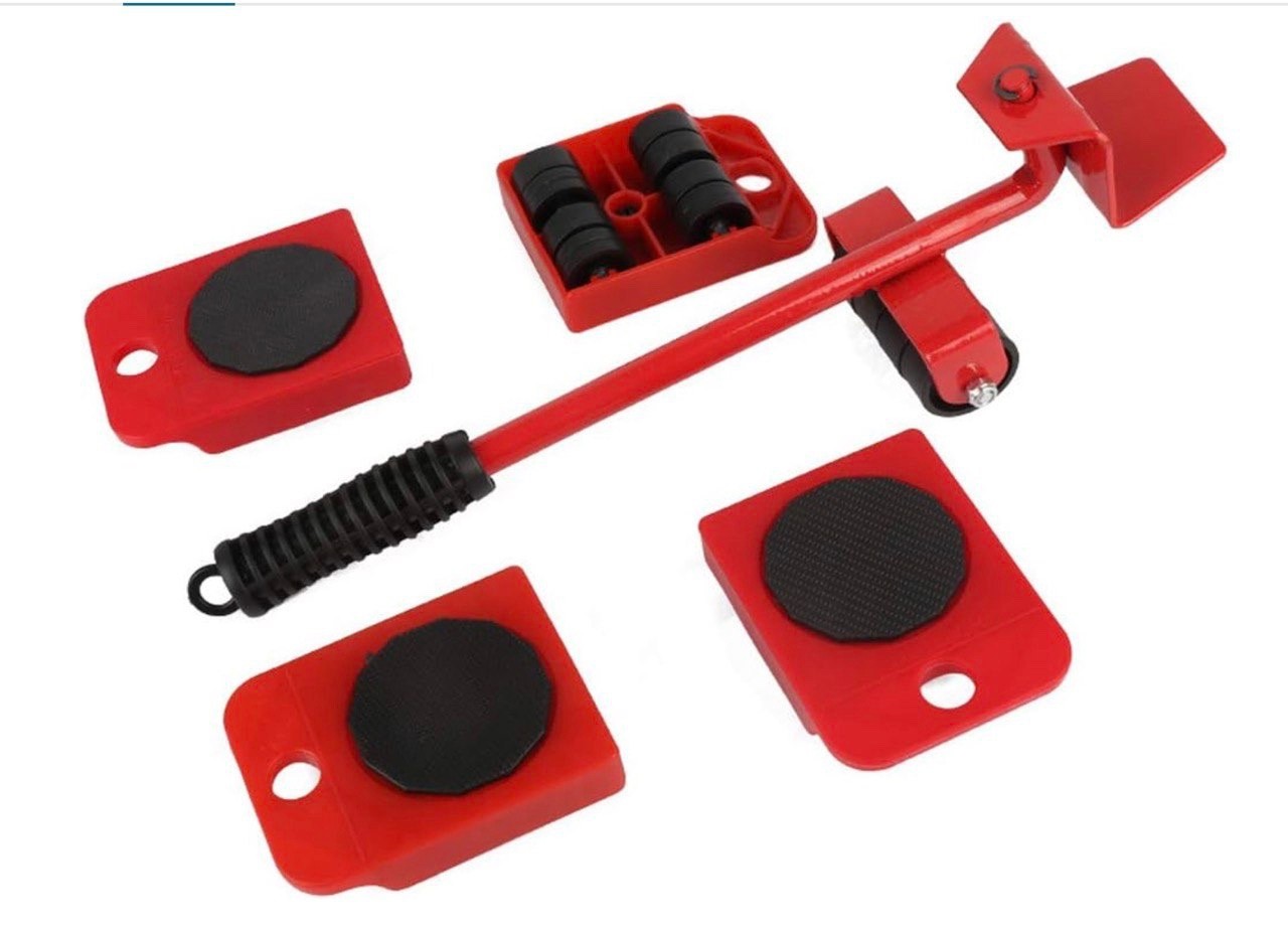 Heavy Furniture Moving System Lifter Kit 5Pcs Slider Pad Roller Move Tool USA gallery