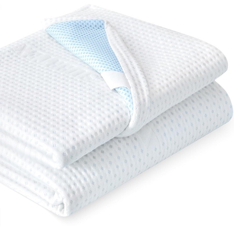 Subrtex King Size 3" Mattress Topper Cover, Removable, With Zippers (Cover Only) gallery