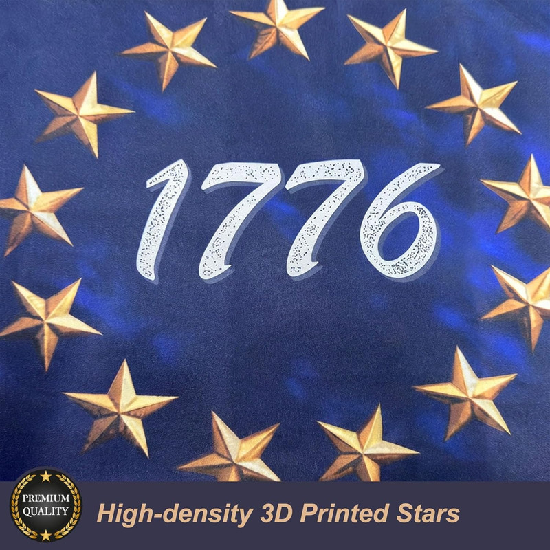 We the People Flag 1776 Betsy Ross Flags 3X5 Feet Tea Stained 13 Star Colonies P gallery