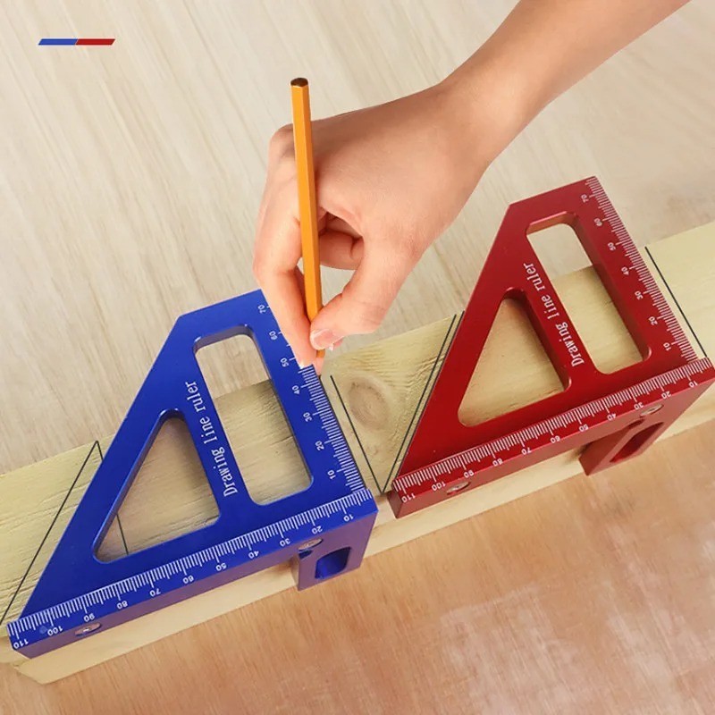 Woodworking Square Protractor Aluminum Alloy Miter Triangle Ruler High Precision gallery