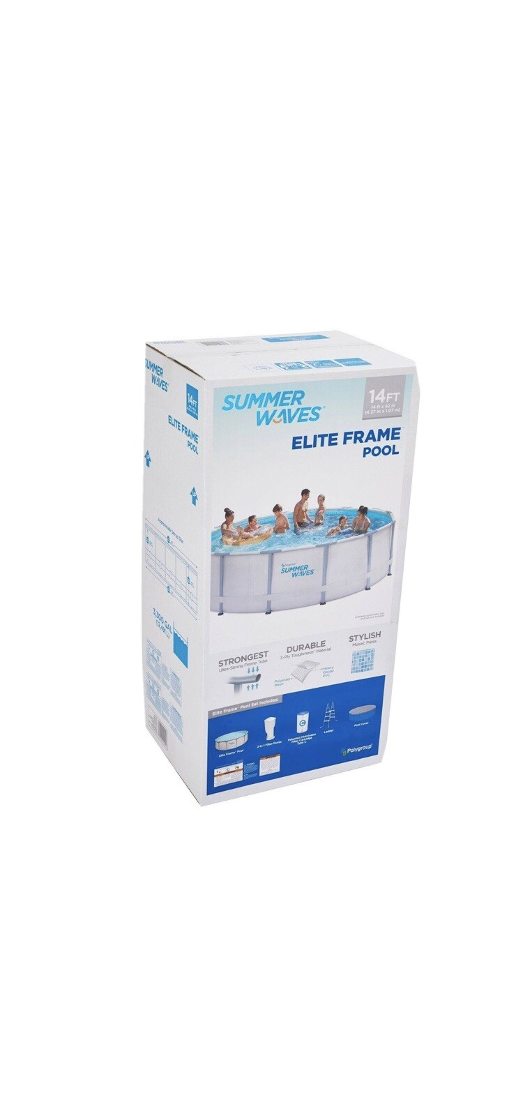Summer Waves Elite 14'x42" Frame Pool with Filter Pump System (PICKUP IN DALLAS) gallery