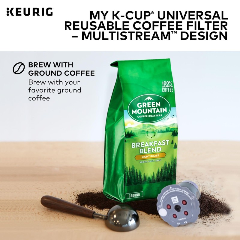 My K-Cup Universal Reusable Filter MultiStream Technology - Gray Packaging May gallery