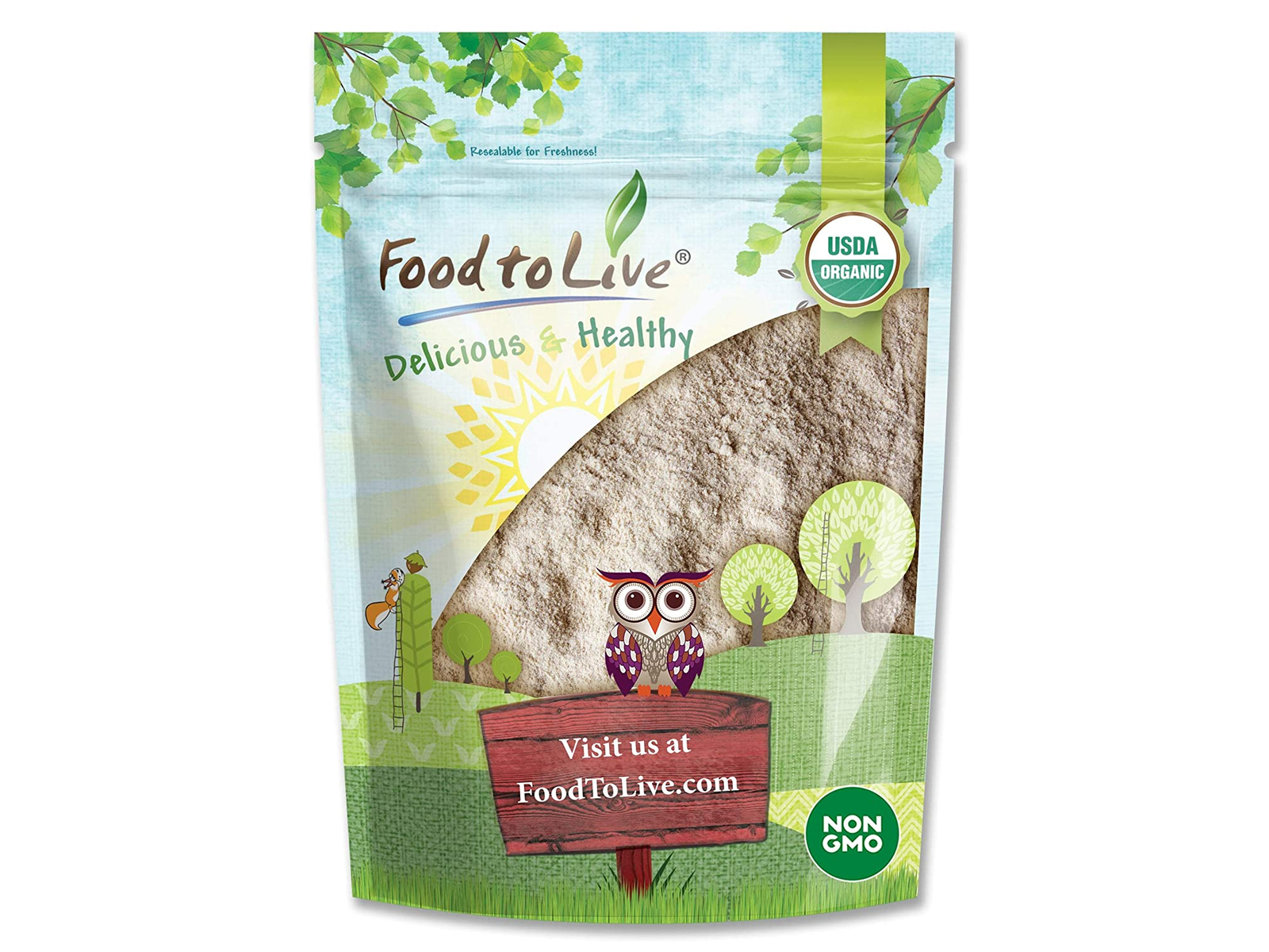 Organic Barley Flour – Non-GMO, Raw, Kosher, Great for Baking – by Food to Live gallery
