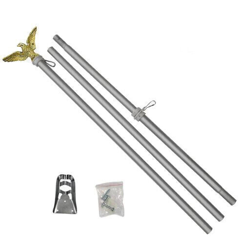TRADEWINDS Flagmakers 3' x 5' 6 ft. Aluminum Flagpole Kit USA gallery