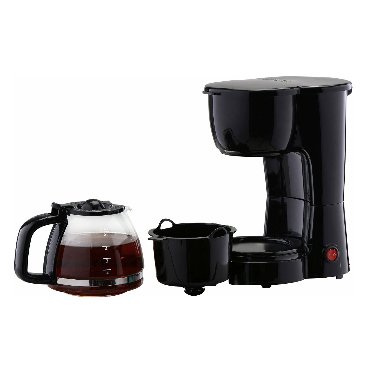 Mainstays 5 Cup Black Coffee Maker - Black gallery