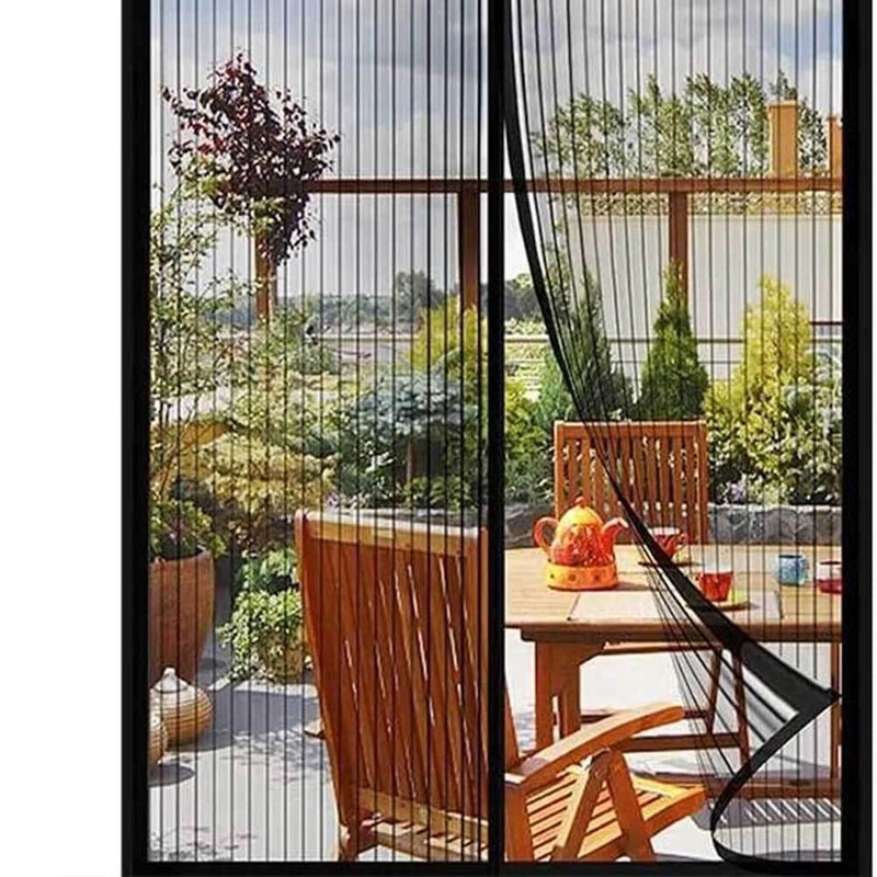 Magnetic Screen Door Mesh Curtain Durable Heavy Duty Mosquito Net Bug Hands Free gallery