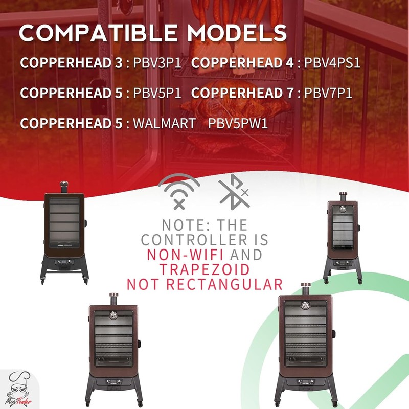 Trapezoid Control Panel Kit for PitBoss Series3/4/5/7 WoodPellet Vertical Smoker gallery