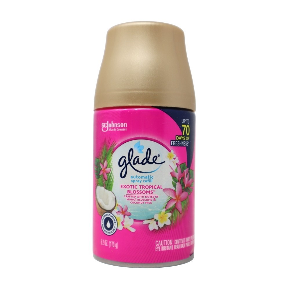 3x Glade Automatic Spray Air Freshener Refills, Exotic Tropical Blossoms, 6.2oz gallery