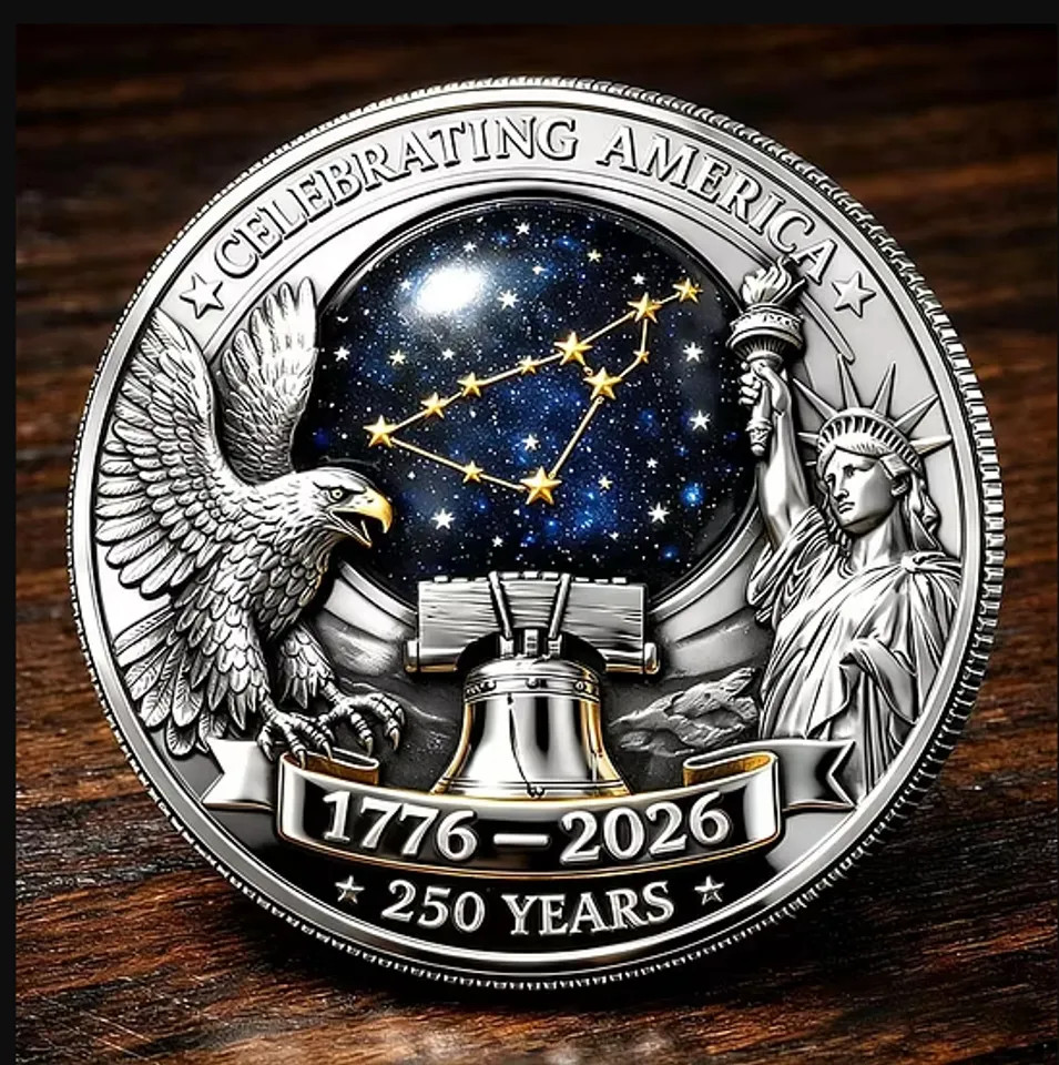 USA 250th Anniversary Commemorative Collectible Coin gallery