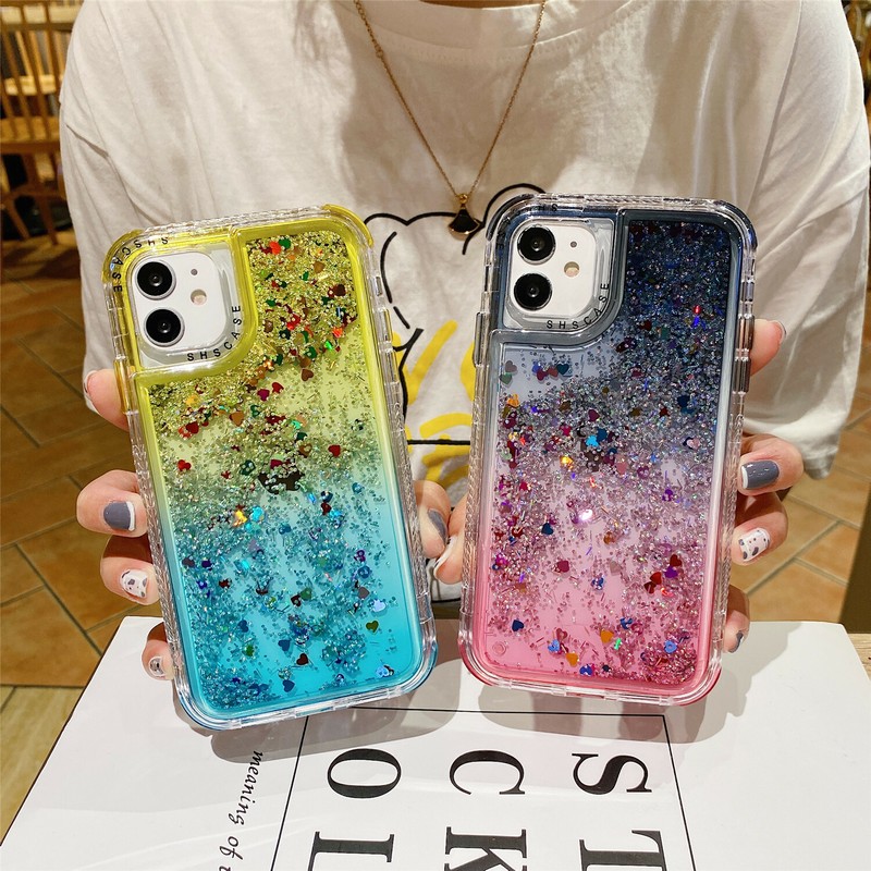 Shockproof Bling Liquid Glitter Case For iPhone 15 Pro Max 14 13 12 11 XS XR 87 gallery