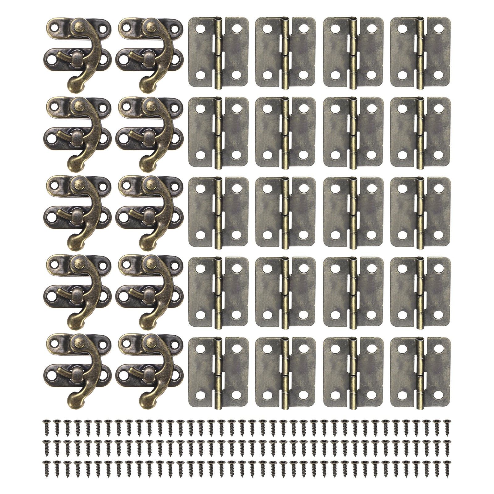 10-Set Jewelry Box Hinges 1.06in (27mm) Folding Butt Mini Hinges gallery