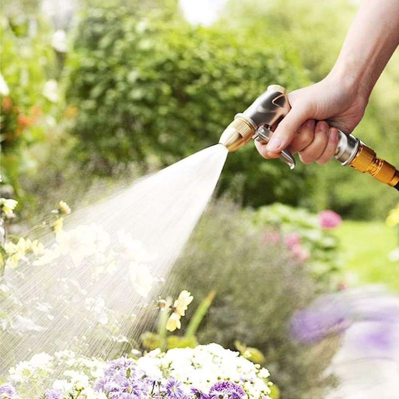 4 Adjustable Spray Patterns Metal Hose Nozzle - 100% Satisfaction Guaranteed gallery