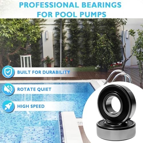 Precision Pool Pump Bearing Replacement - Quiet, Durable Ball Bearings (2 Pack) gallery
