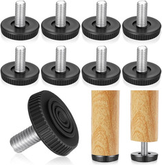 8 Pcs M6 Leveling Feet M6 Adjustable Leveling Feet Bar Stool Height Extenders Sc