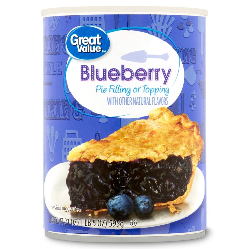 (6 pack) Great Value Blueberry Pie Filling or Topping, 21 oz gallery