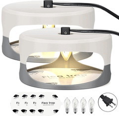 Electric Flea Bed Bug Trap Odorless Cleaner and Flea Killer Trap Pad 2 Packs