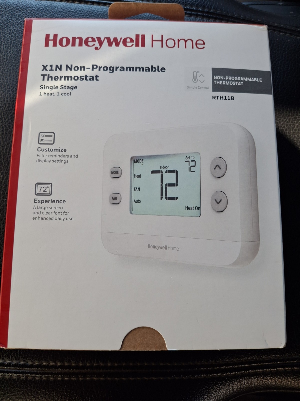 HONEYWELL X1N NON-PROGRAMMABLE THERMOSTAT SINGLE STAGE RTH11B NEW gallery