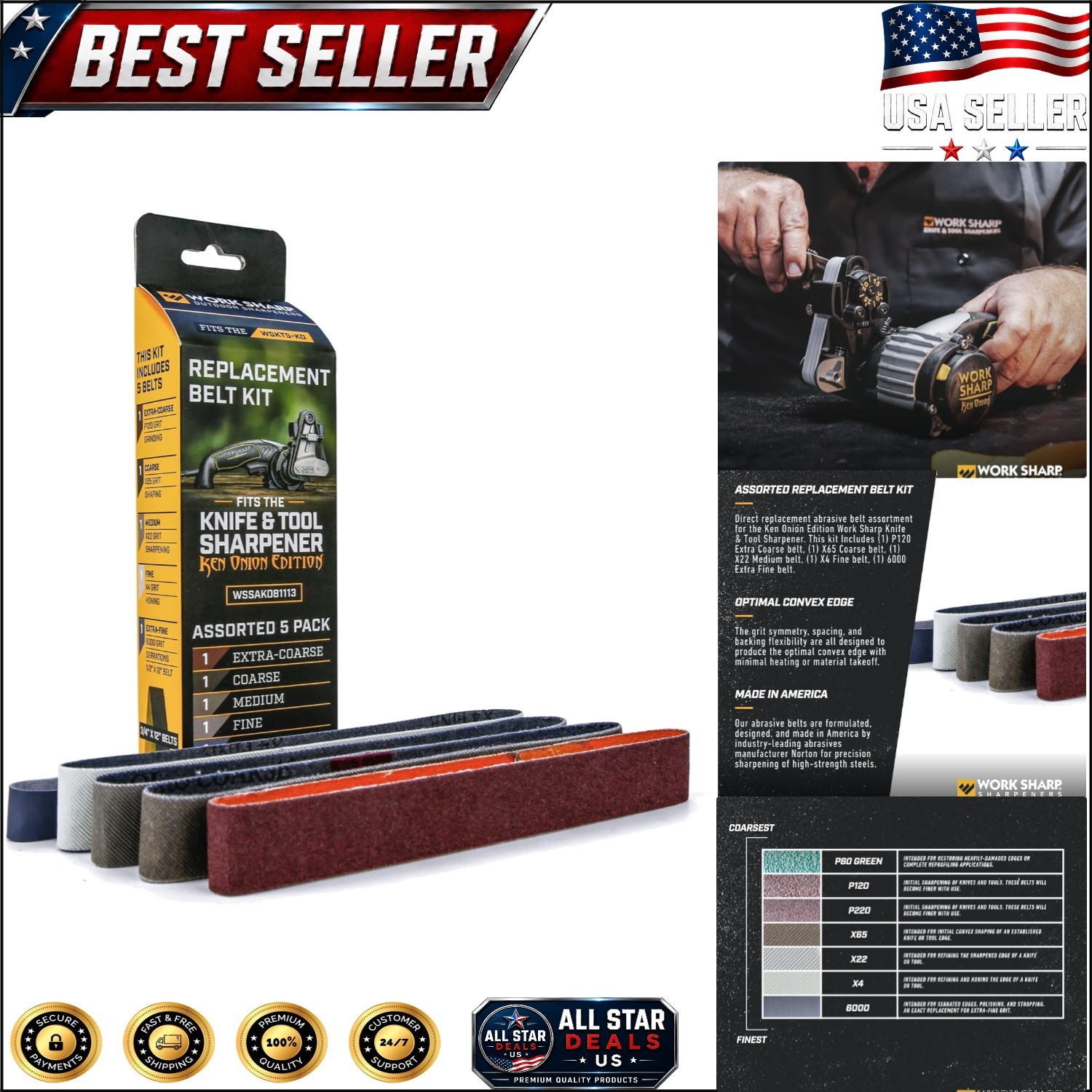 Versatile Replacement Belt Kit for Ken Onion Edition - Hand Powered and Durable gallery
