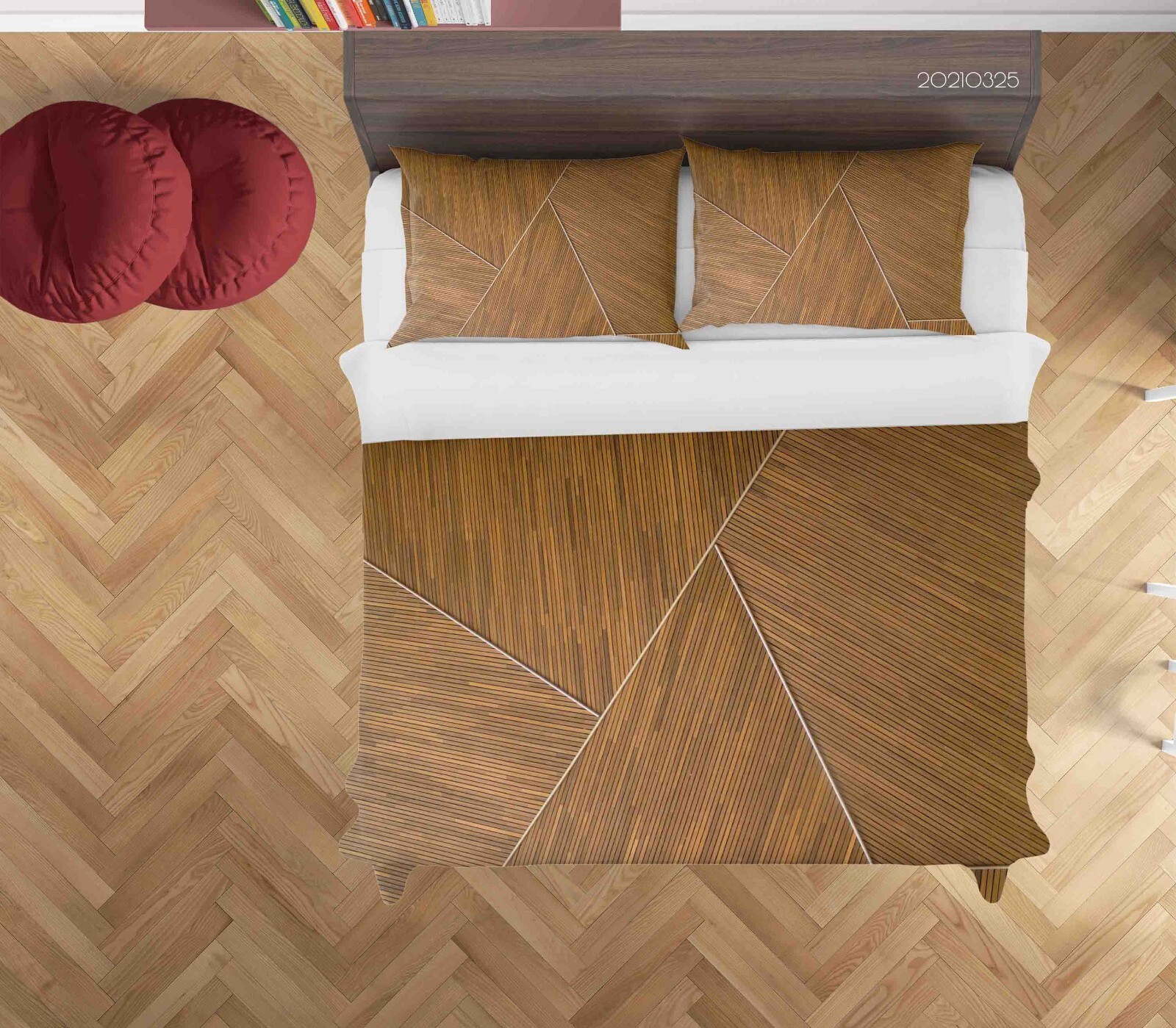 3D Geometry Wooden Strips Quilt Cover Set Bedding Sets Pillowcases 64 gallery