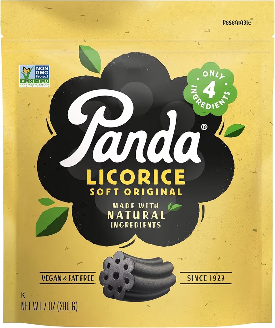 2PACK Panda Licorice Soft Black Licorice Candy 7 oz Pkg ONLY 4 INGREDIENTS gallery