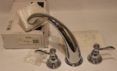 Delta BT2796 – Windemere Two-Handle Deck Mounted Roman Bath Tub Trim – Chrome